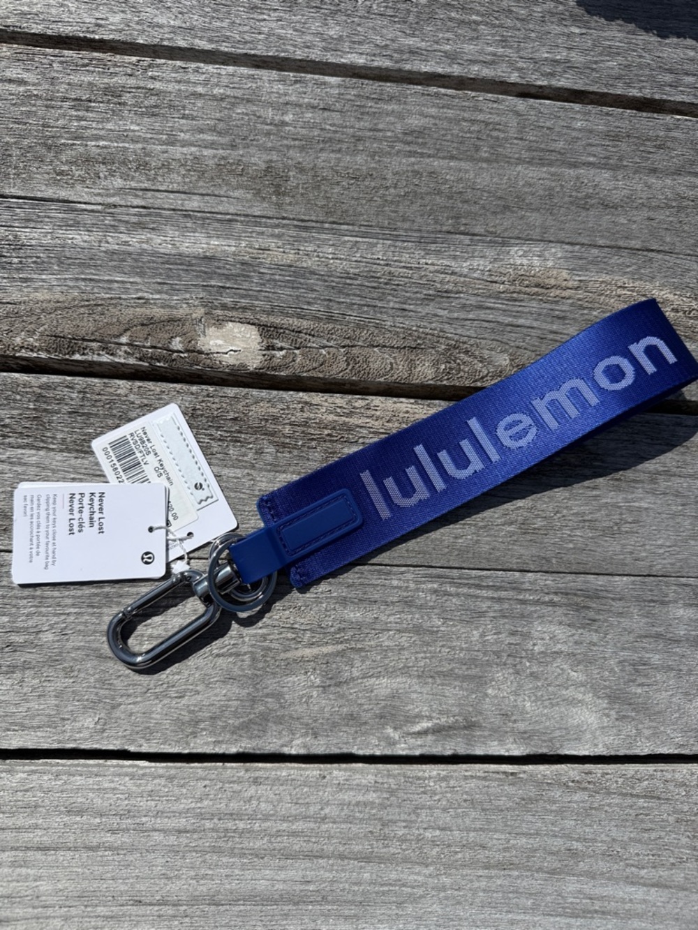 Lululemon Never Lost Keychain Riverside Blue Faint Lavender NWT 💙